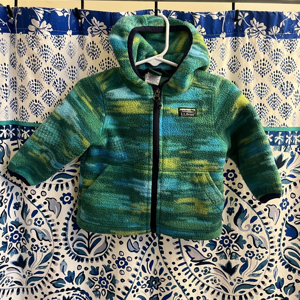 L.L. Bean Infants Fleece Hoodie Zip-up 6-12 months